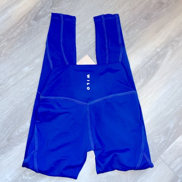 NWT Wilo The Label Contour Seam Leggings in Cobalt Size XS - Picture 2 of 7